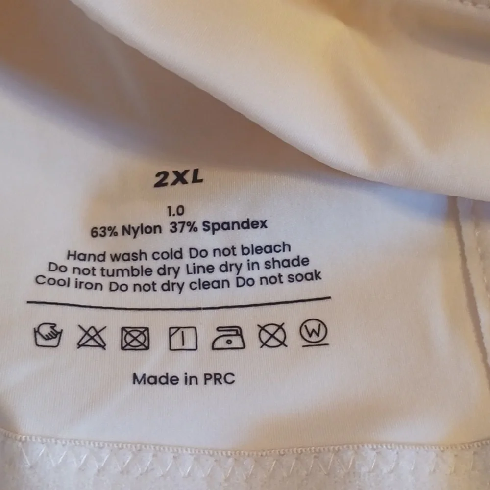 Women's Cream Front-Closure Bra Roselift Size 2xlarge